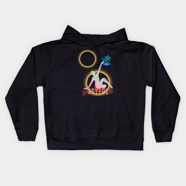 joyful t shirt Kids Hoodie by gorgeous wall art